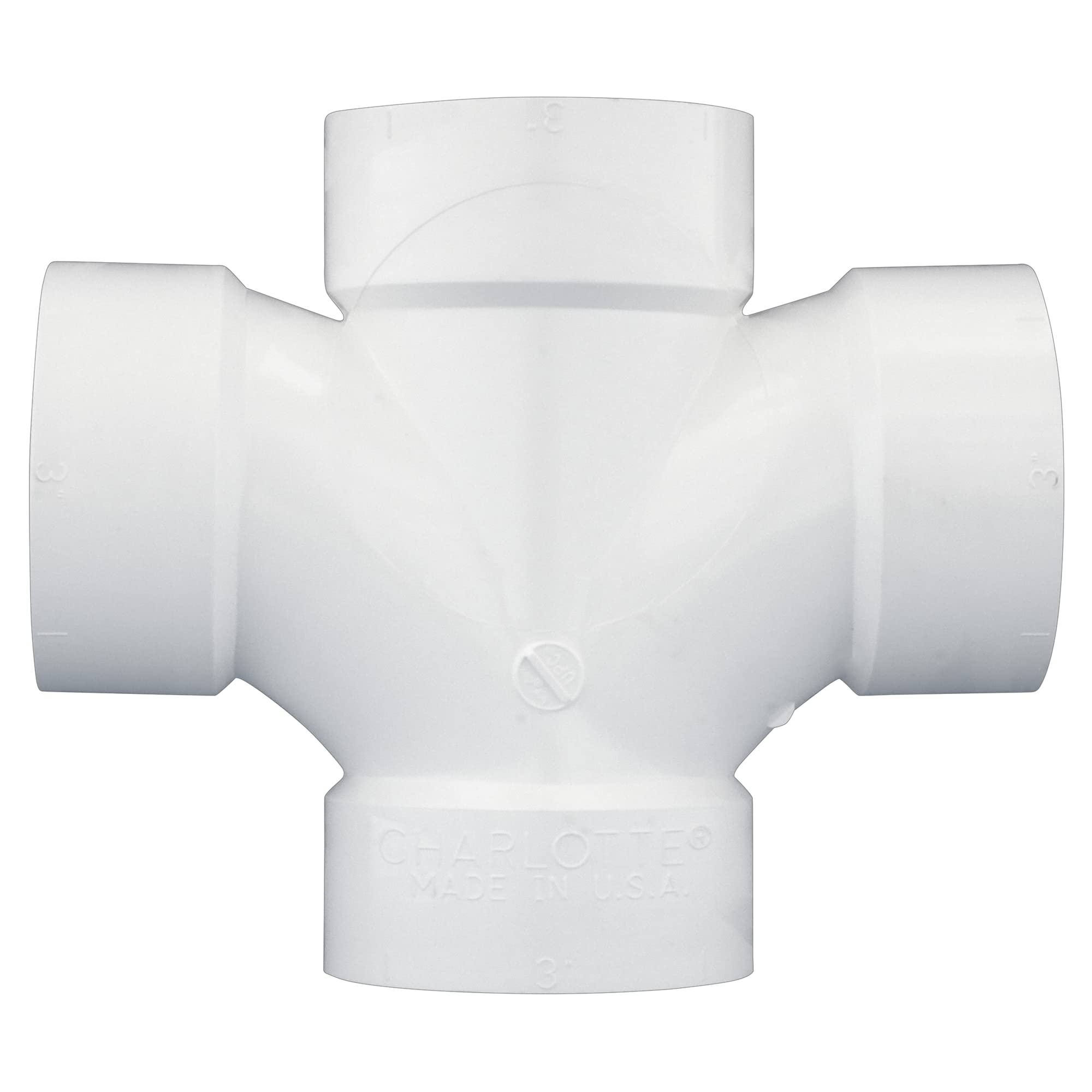 Amazon.com: CHARLOTTE PIPE 3 DWV Double Sanitary TEE DWV (Drain