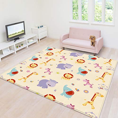 Toyvian Tapete de Jogo de Bebê Rastejante Infantil Tapete de Jogo de Desenho Animado Tapete de Jogo