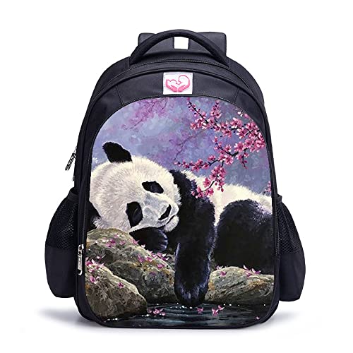 Sac à dos d'école Panda pour enfants - Cartable mixte 16 pouces 41x28x12 cm