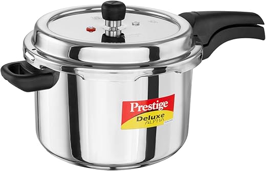 Prestige 6.5 Litre Stainless Steel Deluxe Alpha Svachh Outer Lid Pressure Cooker | 10Y Warranty | Deep Lid for Spillage Control | TRIPLY Base |…