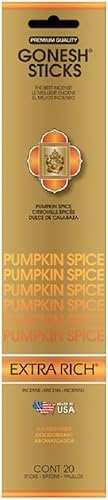 Gonesh GOXRPS - Varillas de incienso con especias de calabaza de colección extra rica