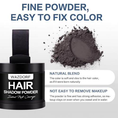 Wazdorf Store Wazdorf Cover-Up Hair Powder Black 4g - Image 5