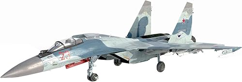 Fighter 3D Puzzles - Kits de modelos de plástico, escala 148 modelo ruso Su-37 Super Flanker Fighter, juguetes para adultos y regalo, 18 x 10.5