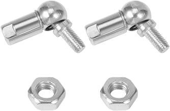 HiPicco Ball Head Joint Rod End Bearing/Ball Socket Universal Joints, 2pcs M10 Right Thread Carbon Steel Angle Ball Joint for Automotive, Hinged Door, Cupboard