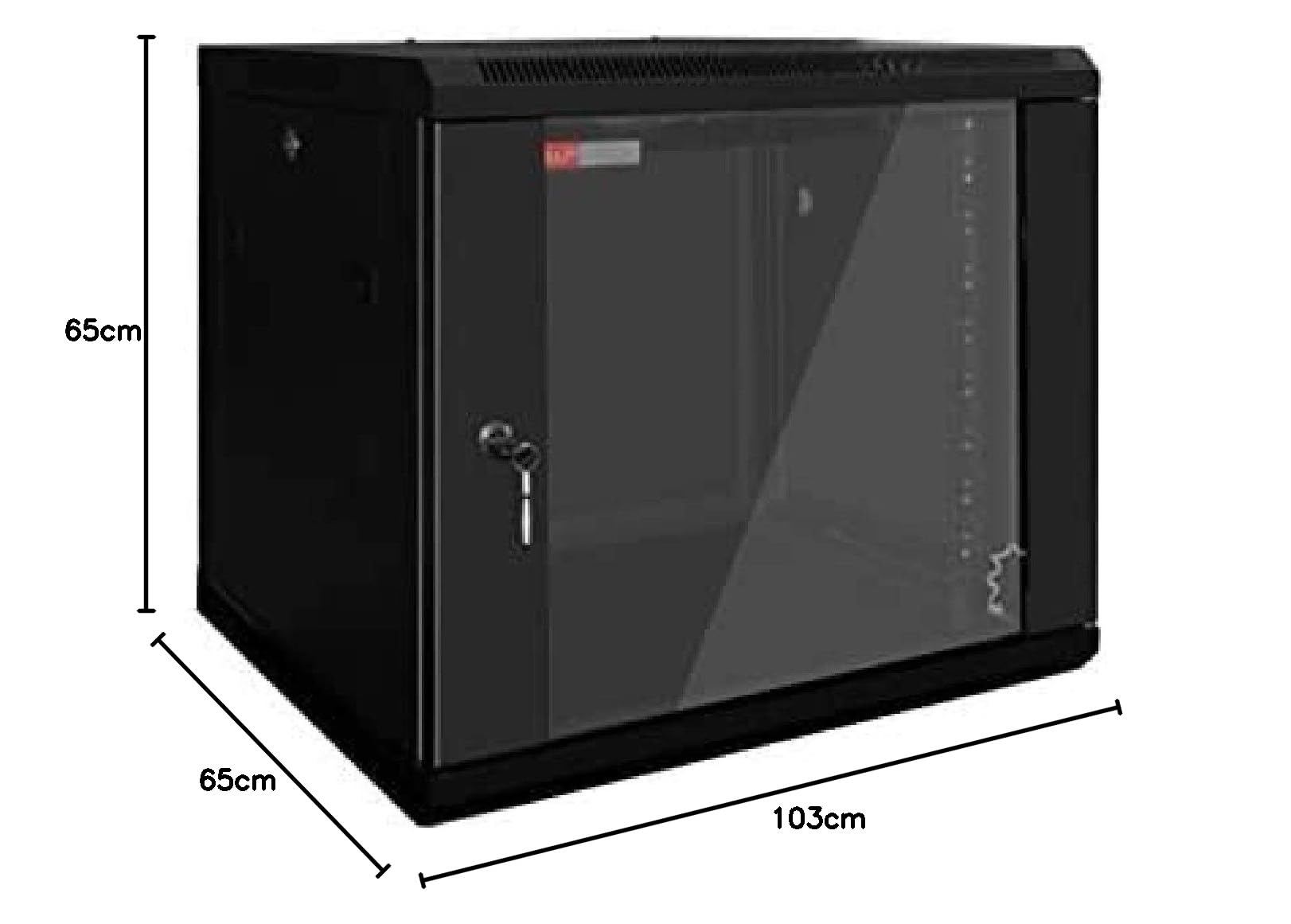 PW WP WPN-RWB-20606-B étagère Rack monté sur Le Mur 20U Noir - Étagères (Rack monté sur Le Mur, 20U, 60 kg, Noir, 48,3 cm (19"), 600 mm)