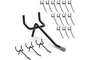 Black Pegboard Hooks 2 Inch, 50 Pegboard Hooks Set