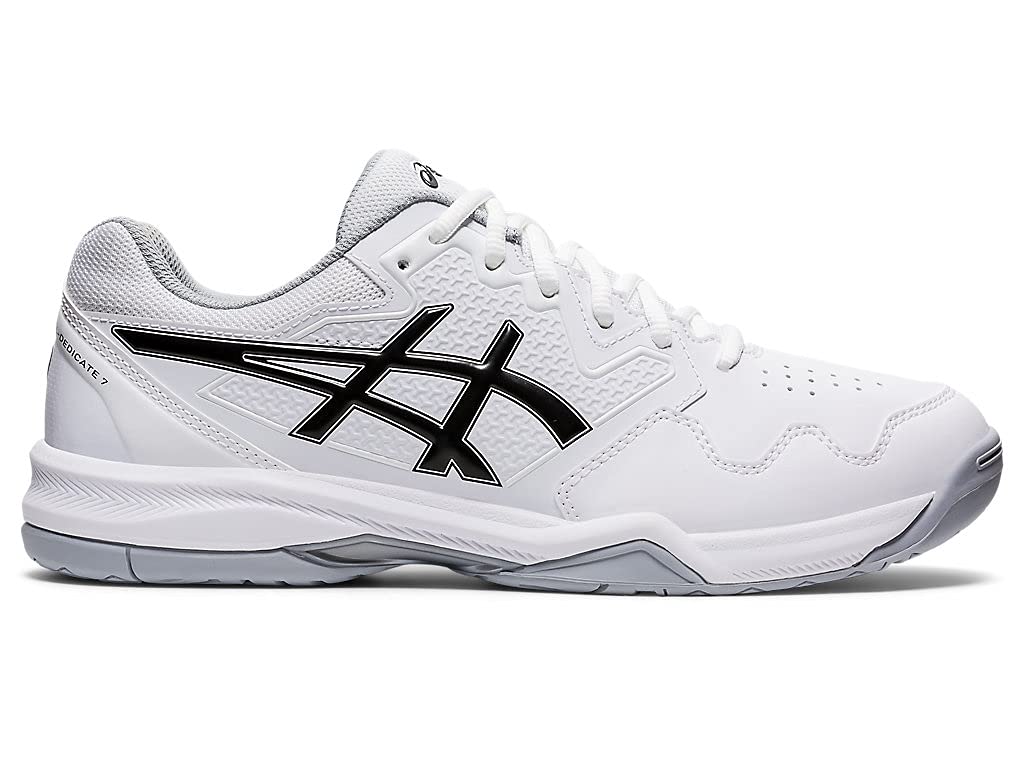 AsicsMen's Gel-Dedicate 7 Tennis Shoes, 13, White/Black