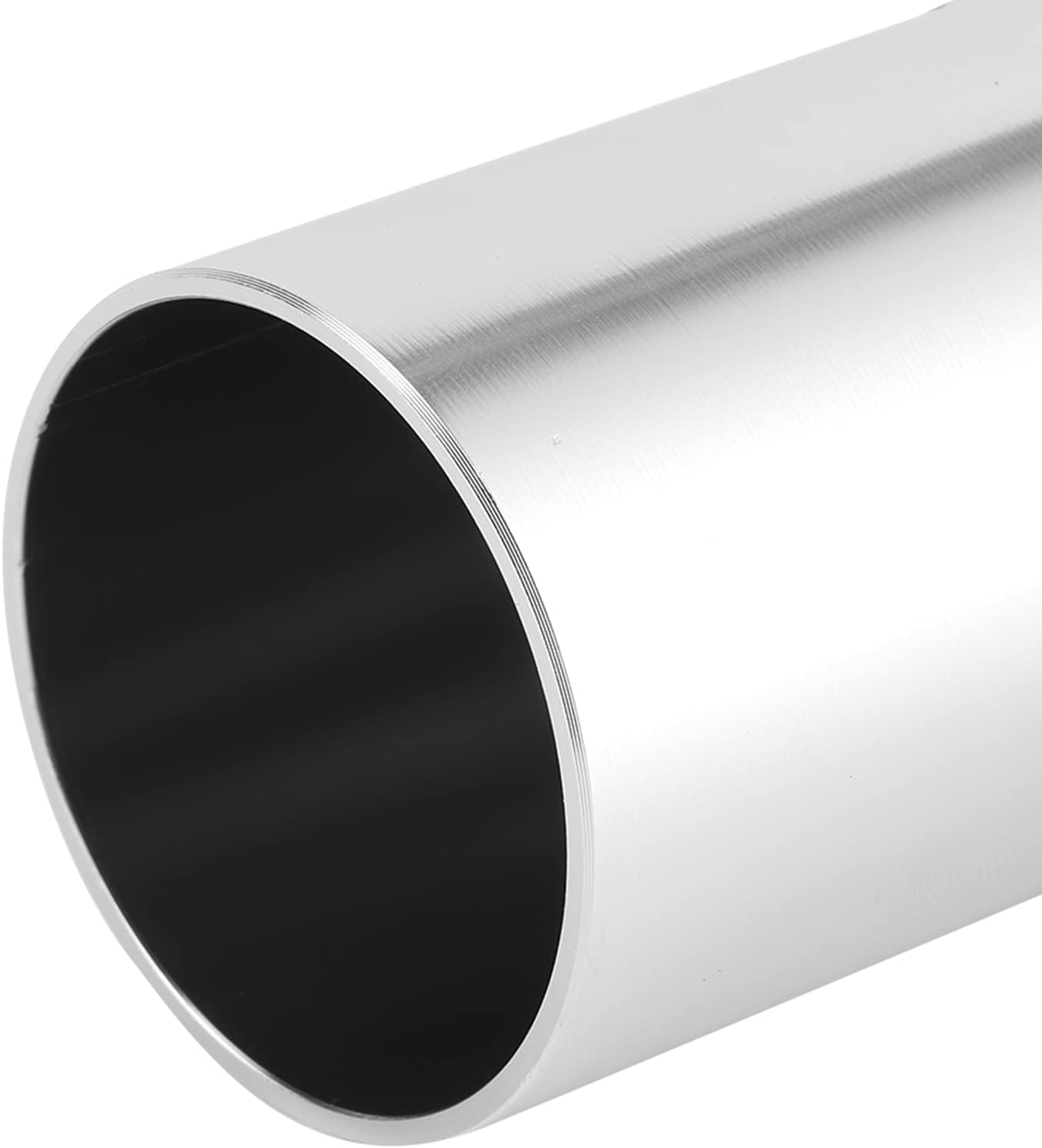 2 inches Automotive Replacement Fuel Filler Neck, Fuel Tank Cap, Fuel Parts Car Refitting, Aluminum Alloy Weld on Filler Neck (Black)