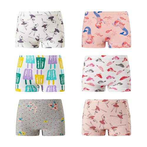 Image of Barara King Little Girls Soft 100% Cotton Underwear Toddler Panties Big Kids Undies