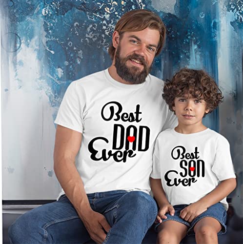 Image of Hangout Hub | Family T-Shirts | Best Dad Son | Set of 2