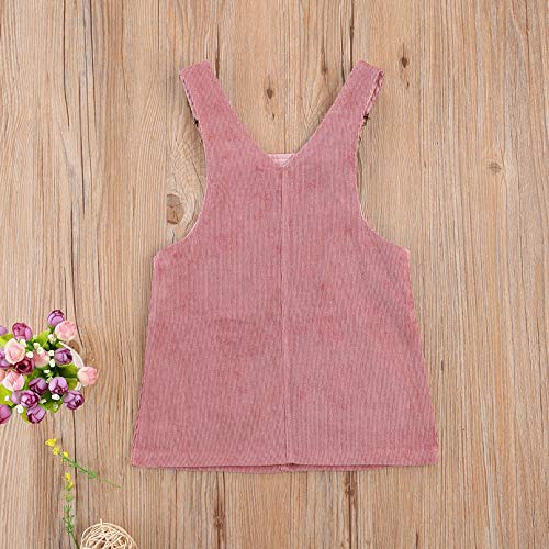 Macacão infantil Vohawsa de veludo frente única com alças de babados saia lisa suspensório tutu vest