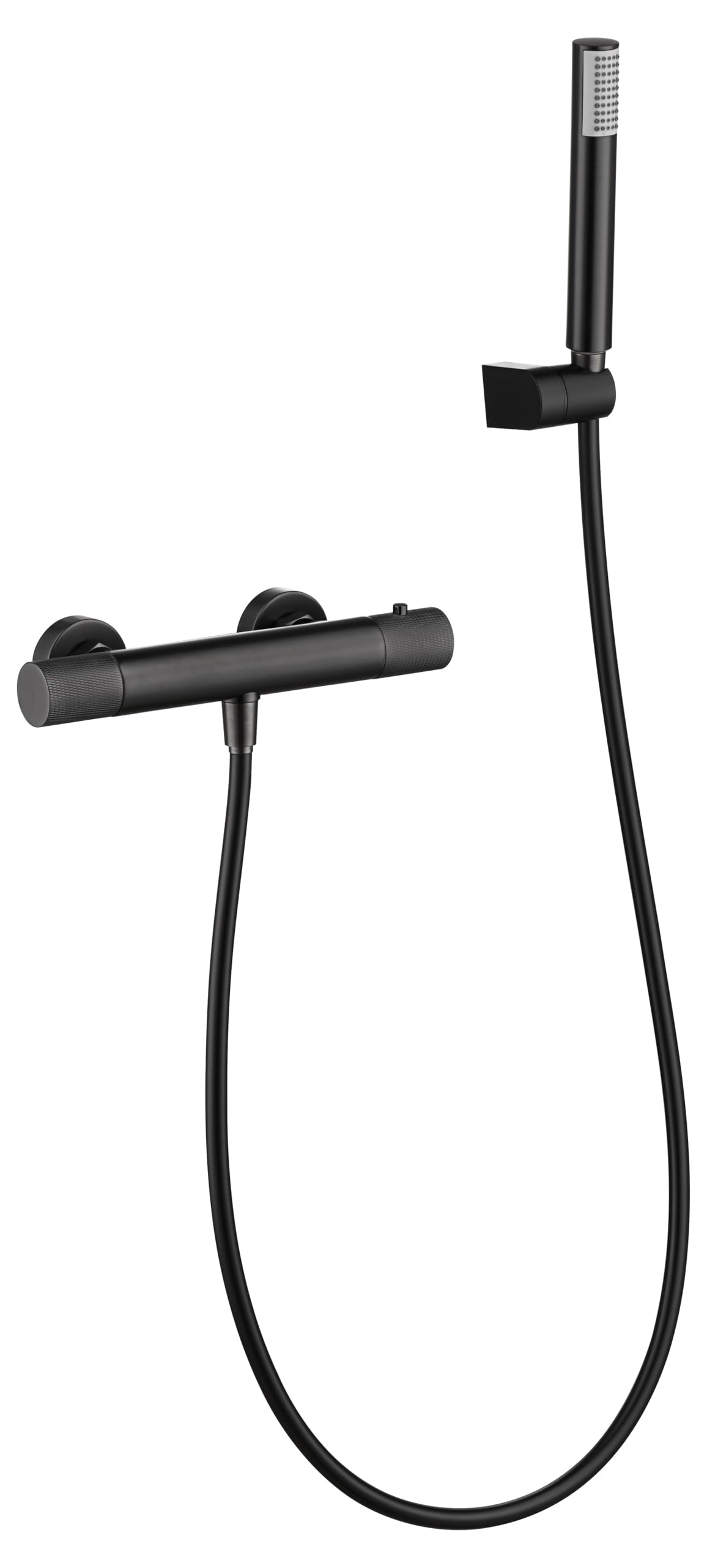 IMEX BTD038-5BGM LINE Grifo de Ducha Termostático Black Gun Metal Metal