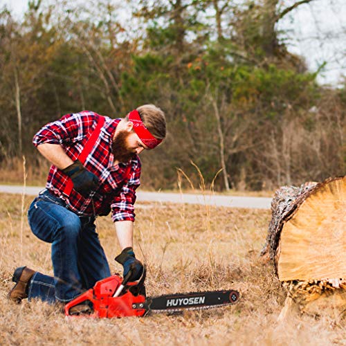 Gas Power Chain Saws Corded 54.6CC 2 Cycle Gas Powered Chainsaw Guide Bar Size 18 inchs 0.325 inchs 72DL Chain Guide Bar 5520L