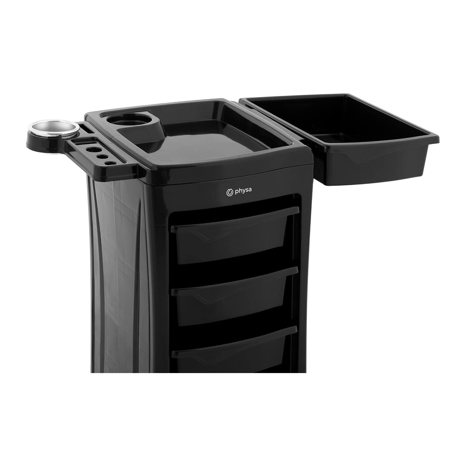 physa PHYSA-RR-10 Charriot pour salon de coiffure Coiffeuse Esthétique (Plateau : 485 x 380 mm, 5 tiroirs, Capacité de charge : 10 kg)