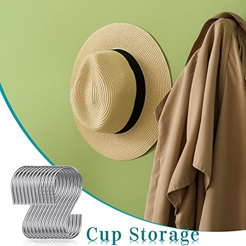 Mini S Hook 1 Inch Metal Hanging Hooks S Shaped Iron Wire Hook Hanger Mini Ornament Storage Hooks For Valentine's Day Decor Hanging Pot Plant Jewelry Keychain (Silver, 120 Pcs) #TOP6