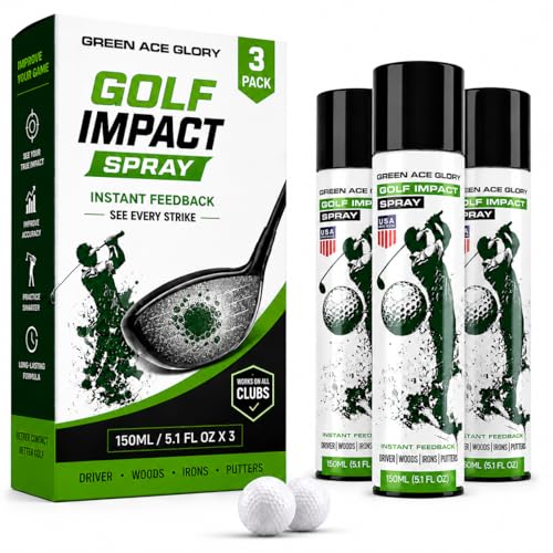 Green Ace Glory Golf Impact Spray & Strike Marker (3 Pack)