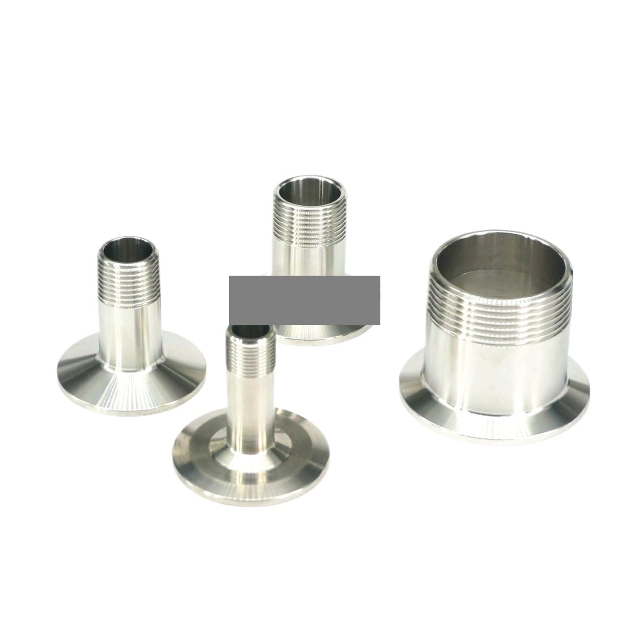 PAKMEZ 1PC 1" BSPT Male Thread x 2" 64mm Tri Clamp Ferrule O/D 304 Stainless Steel Fitting Homebrew