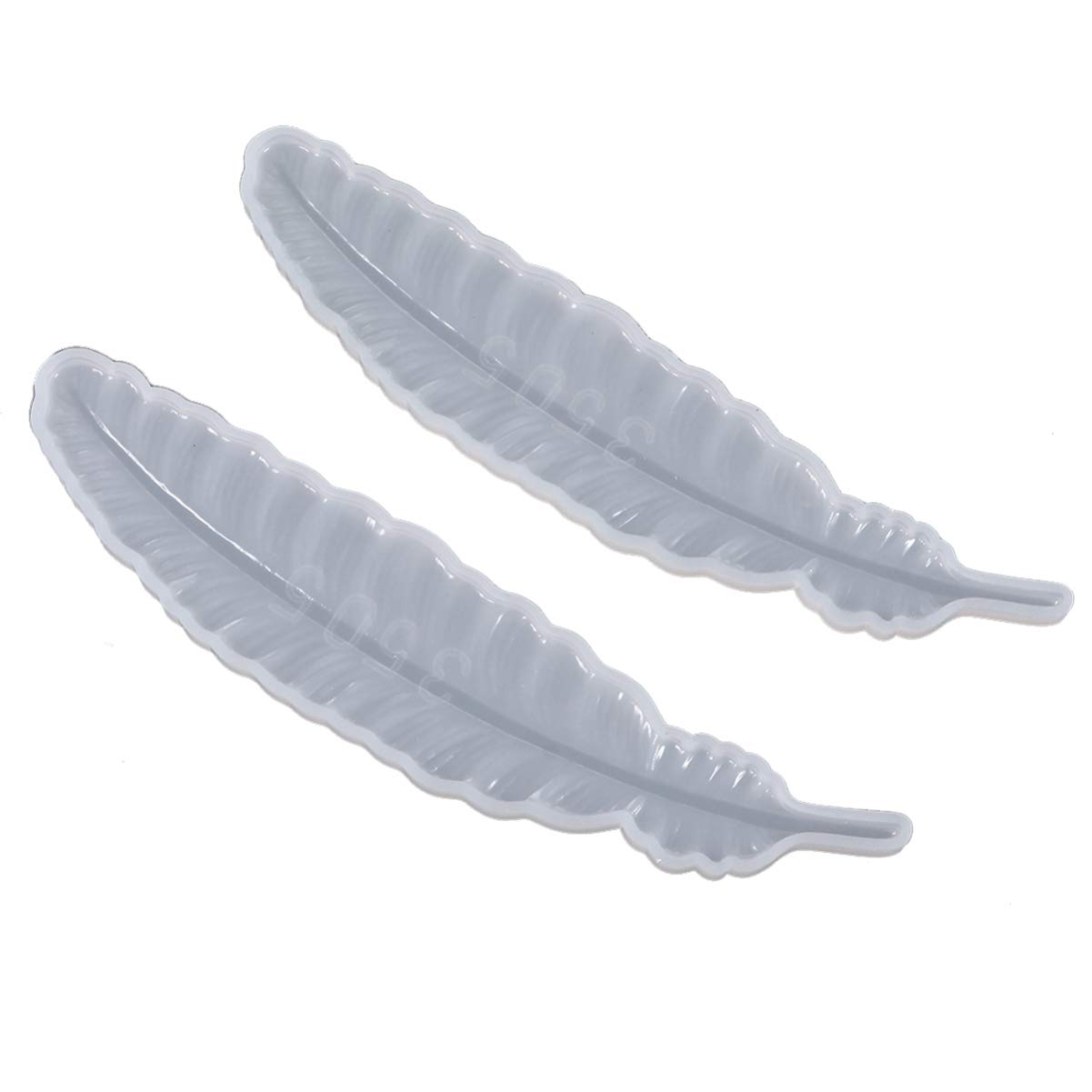 ULTNICE Silicone Bookmark Mold 2Pcs Leaf Mould Epoxy Resin Casting Jewelry Making Pendant Tag Mold for DIY Bookmark Handiwork Supplies