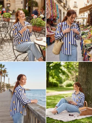 Image of Leriya Fashion Tops for Woman | Casual Top for Women Stylish Western Outfit | Collared Button Shirt for Women Oversized | Girls Professional Shirt for Office and Daily Outfit