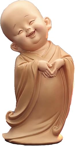 Miniatura 25 de Figura de monje para decoración del hogar, estatua de Buda, figura de monje zen, bonito adorno de resina, mobiliario decorativo, arte chino