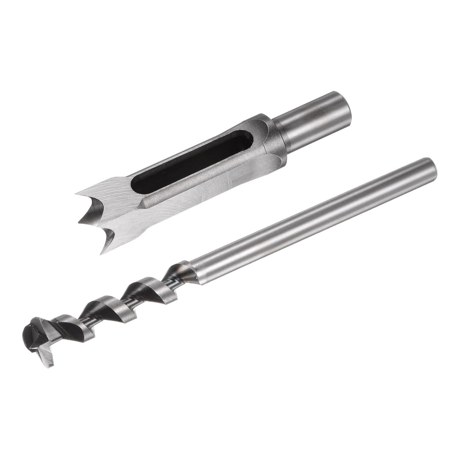 uxcell Square Hole Drill Bit, 7/8" High-Carbon Steel Hollow Chisel Mortise Power Tool for Woodworking