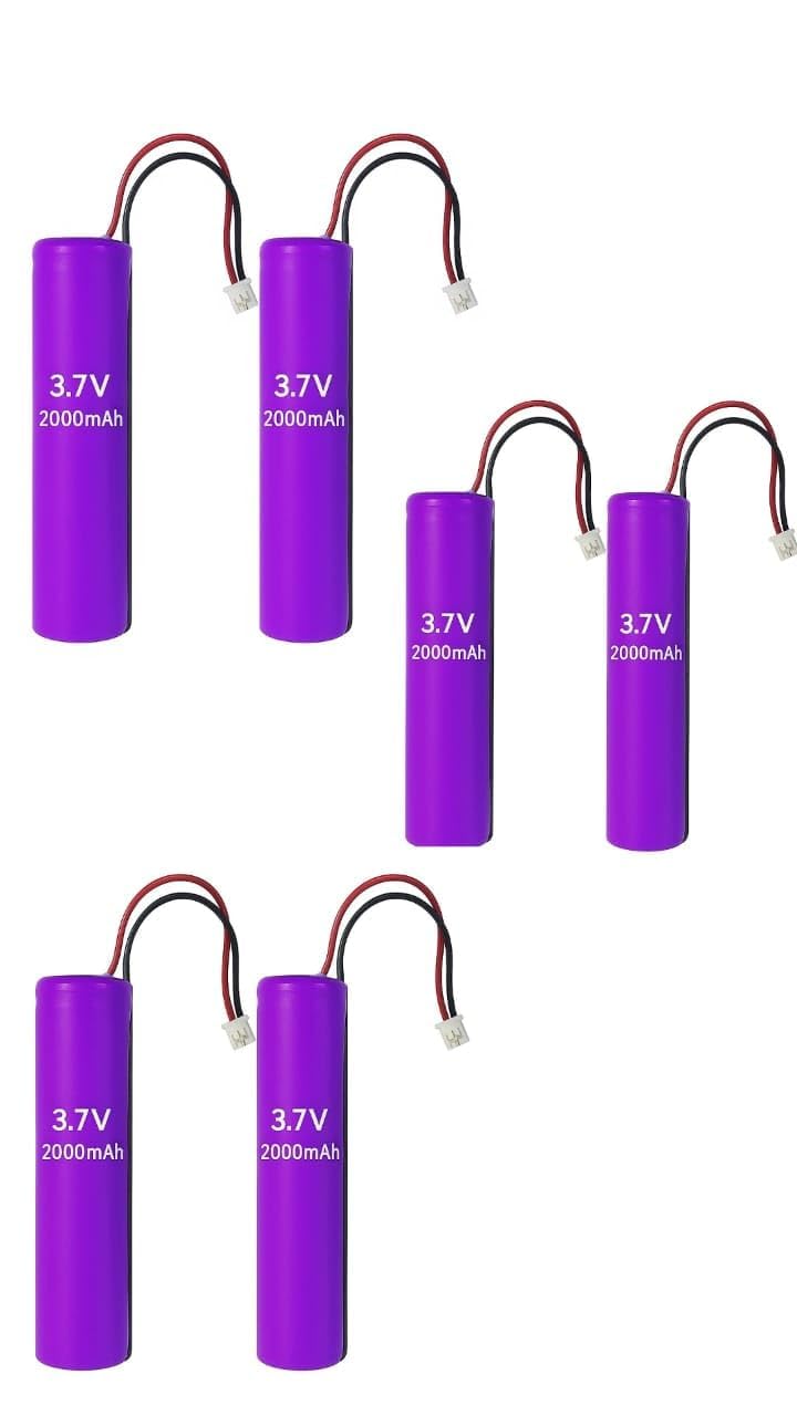 3.7V 2000mAh Li-ion GPS Battery | Rechargeable 3.7V Lithium Ion Battery for GPS Devices, DIY Projects, Electronics, Power Banks, LED Lights, Portable Gadgets, Toys, Robots (Pack of 6)-image-49