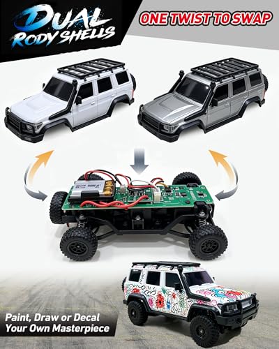 Image of ARRIS 1 /43 Desktop RC Crawler 4WD with Full Proportional Control