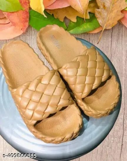 Image of Richmen Slippers For Women Sandals Casual Open Toe Non Slip Flats Girls Sliders Flip Flops Chappals Ladies Clogs Stylish Bedroom Sleeper Slides