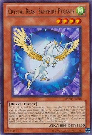 Yu-Gi-Oh! - Crystal Beast Sapphire Pegasus (RYMP-EN046) - Ra Yellow Mega-Pack - Edición ilimitada - Común