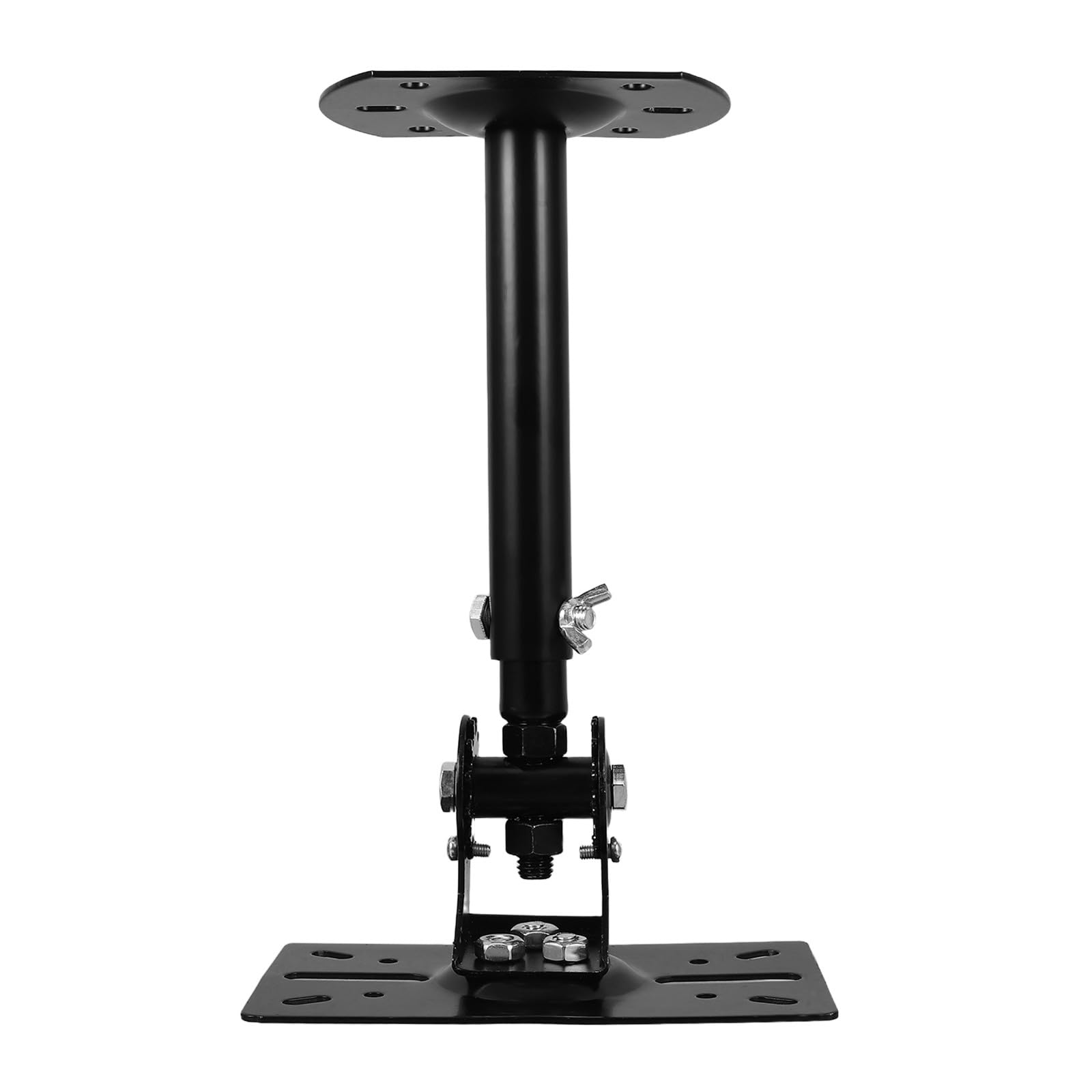 Housoutil Support Mural D’Enceinte Réglable en Fer Noir pour Haut-Parleur