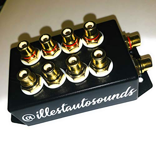 illestautosounds 5-Position RCA Terminal Block, Metal, Screw Mount