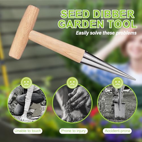 Herramienta de mano para plantar bulbos y semillas miniatura 5