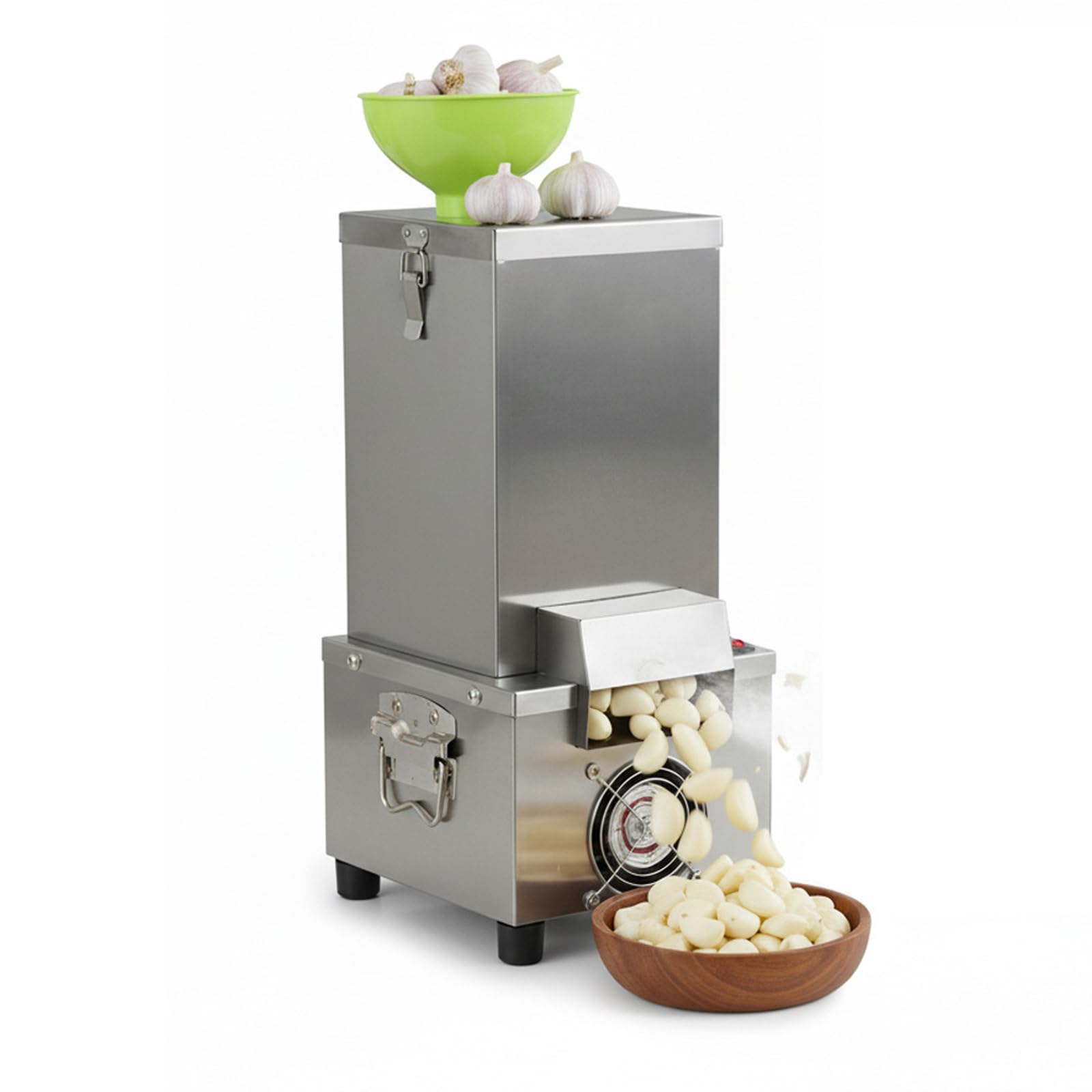 Hyospondence Commercial Electric Garlic Peeler Machine, Stainless Steel Automatic Garlic Skin Remover, High Efficiency Garlic Peeling Machine For Restaurant Canteen
