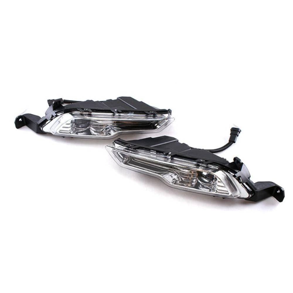 Conjunto de lámpara antiniebla LED de 18W con cubierta Luz de circulación diurna LED para Explorer 2018 2019 2020, lámpara antiniebla LED + marco + arnés