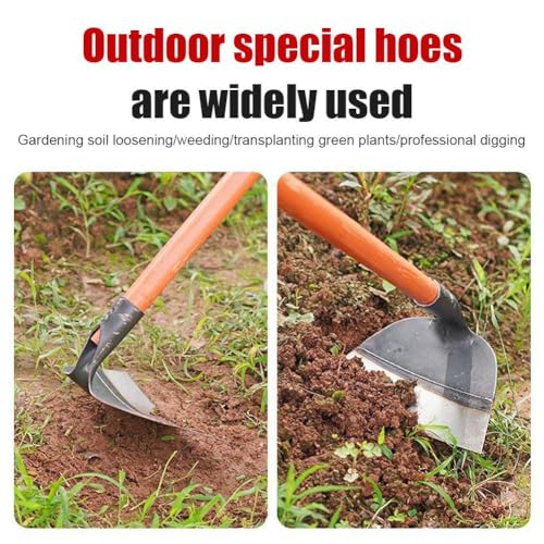 GINTBN Garden Hoe Head,Heavy Duty Manganese Steel Hoe Garden Tool,Hoe Heads Replacement Accessories Outdoor Garden for Weeding,Soil Loosening