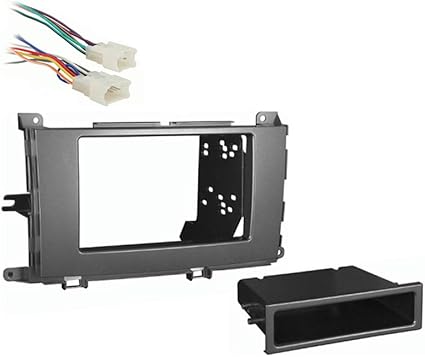 Compatible with Toyota Sienna 2011 2012 2013 2014 Multi DIN Stereo Harness Radio Install Dash Kit Package