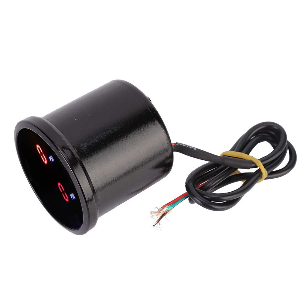 Luftdruckmesser, 2 in Druckluftmesser 52 mm DC 12 V Auto-PSI-Luftdruckmesser LED Doppel Digitalanzeige Air Ride Gauge Sensor Kit