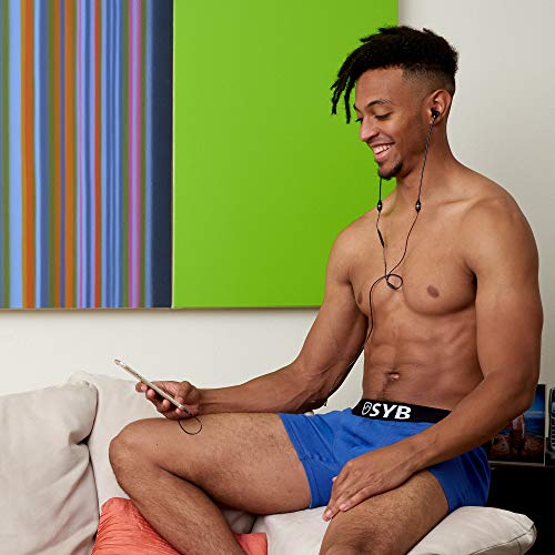 Syb Boxer Briefs, Anti-Radiation Emf Protection, Medium (32 – 34), Blue #TOP4