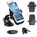 Produktbild IBROZ  KFZ Easy Universal Saugnapf KFZ-Halterung für Windschutzscheibe, Lüftungsgitter oder Armaturenbrett Halterung für Smartphones iPhone 3, 4, 4S & 5, Samsung Galaxy S2 & S3 & S4/HTC/Sony Xperia/Nokia Lumia/LG...