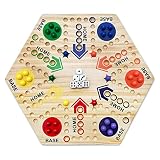 Dznils Marbles Board Game with 6 Dice and 30 Marble Balls Parent-Children Interactive Board Game Set