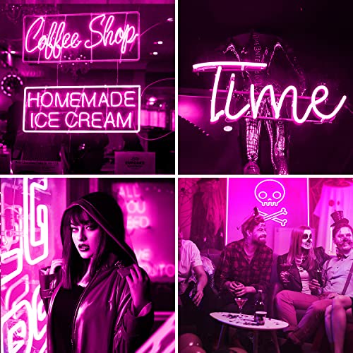 Icreating Led Neon Rope Lights Pink, 32.8Ft Neon Led Strip Lights 12V Indoor Rope Led Lights Outdoor Waterproof Diy Neon Strip Light For Bedroom, Mirror, Wall Decor, Living Room, Kitchen, Garden #TOP3