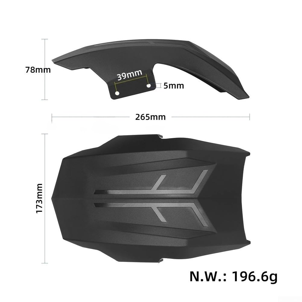 ABS+PC posteriore per parafango per Kukirin G4 Max Scooter ABS+PC