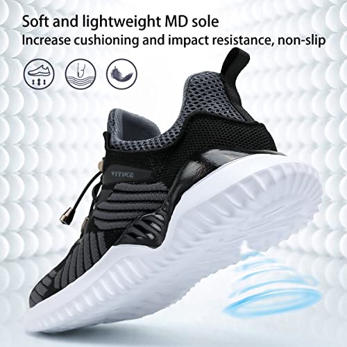 Image of VITUOFLY Boys Girls Sneakers Kids Mesh Lightweight Running Tennis Shoes