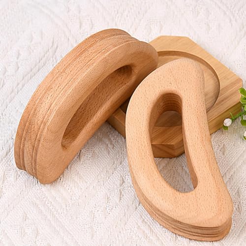 CLISPEED Rolo Massageador De Madeira Massageador De Ponto De Gatilho Portátil Varas Acupuntura Massa