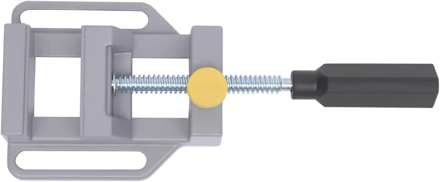 Heavy-Duty Drill Press Stand Tool with Adjustable Clamping, Single-Hole Electric Table Vise Bench Clamp Workstation Repair Portable for Hand Drills