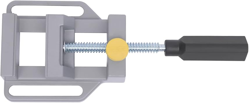 Universal Drill Press Stand, Aluminium Alloy Electric Drill Press Stand Tool, Drilling Pedestal Clamp Holder for Hand Drills (1.4-1.6inch Clamping Diameter)