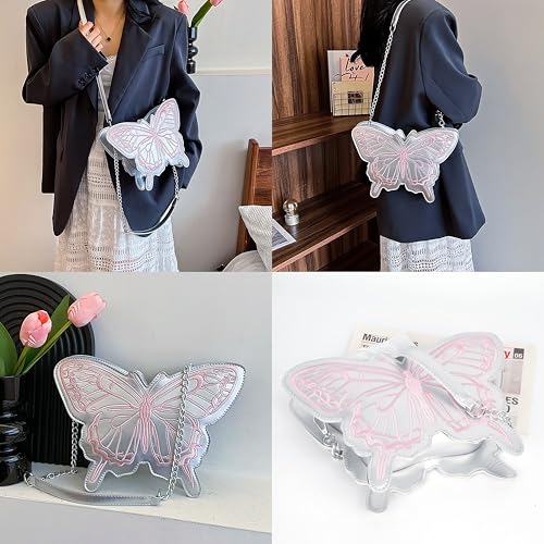 Women Mini Butterfly Shape Chain Strap Cross-body Bag Evening Clutch Handbag2