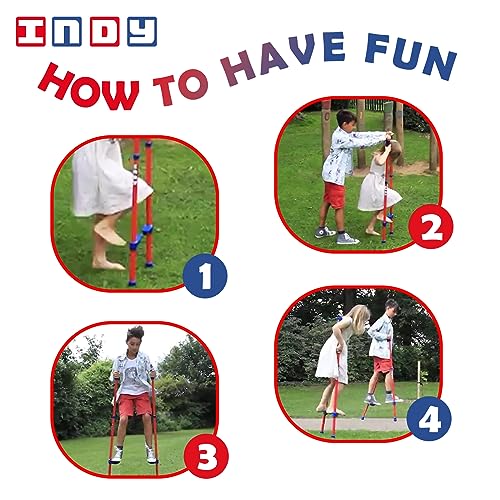 Indy - Steady Stelzen | Voll Verstellbare Und rutschfeste Stelzen Für Kinder Im Alter Von 7-12 Jahren Und Bis 50 kg Geeignet