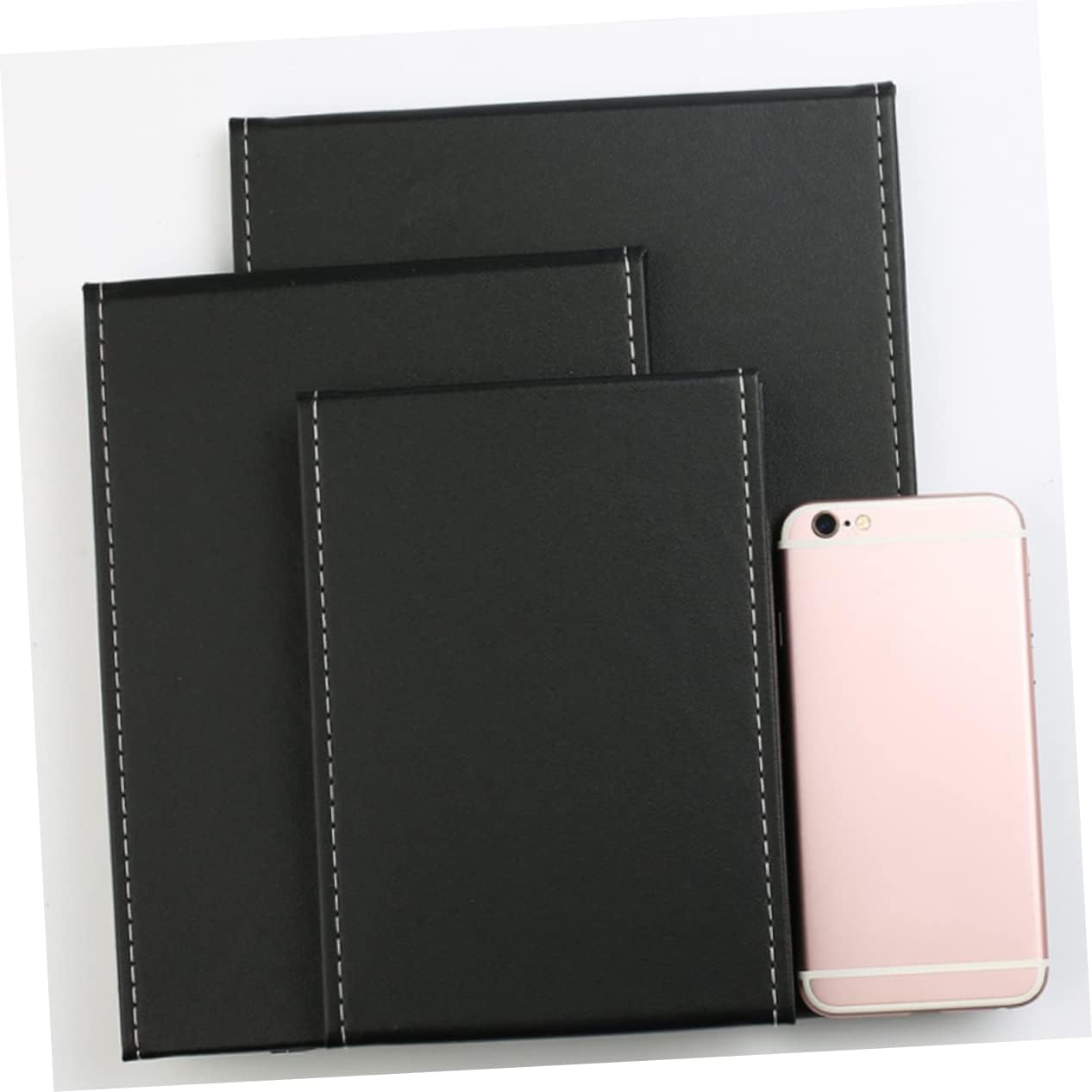 Foldable Makeup Mirror Minimalist Fashion Black Portable Cosmetic Accessory for Daily and Travel Use Durable Design for Enhanced Clarity and Beauty image 5