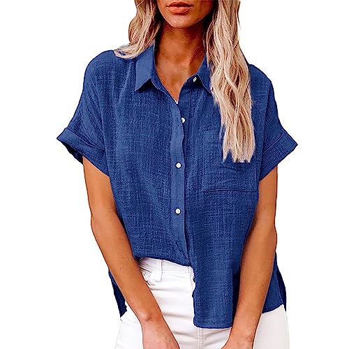 Chambray Shirt Women 3/4 Sleeve Comfort Scoop Vacation Womans Tee Crew Neck Printed Party Teen Girls Blouses Dressy Breathable Spring Tees Geometric Chambray Kawaii Gym Shirts